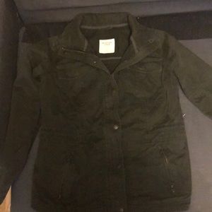 Navy green thin jacket for summer and autumn